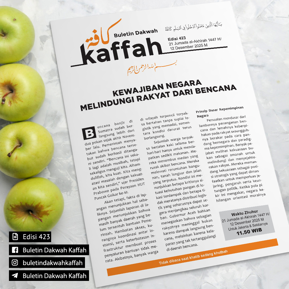 Edisi 423 – Kewajiban Negara Melindungi Rakyat Dari Bencana