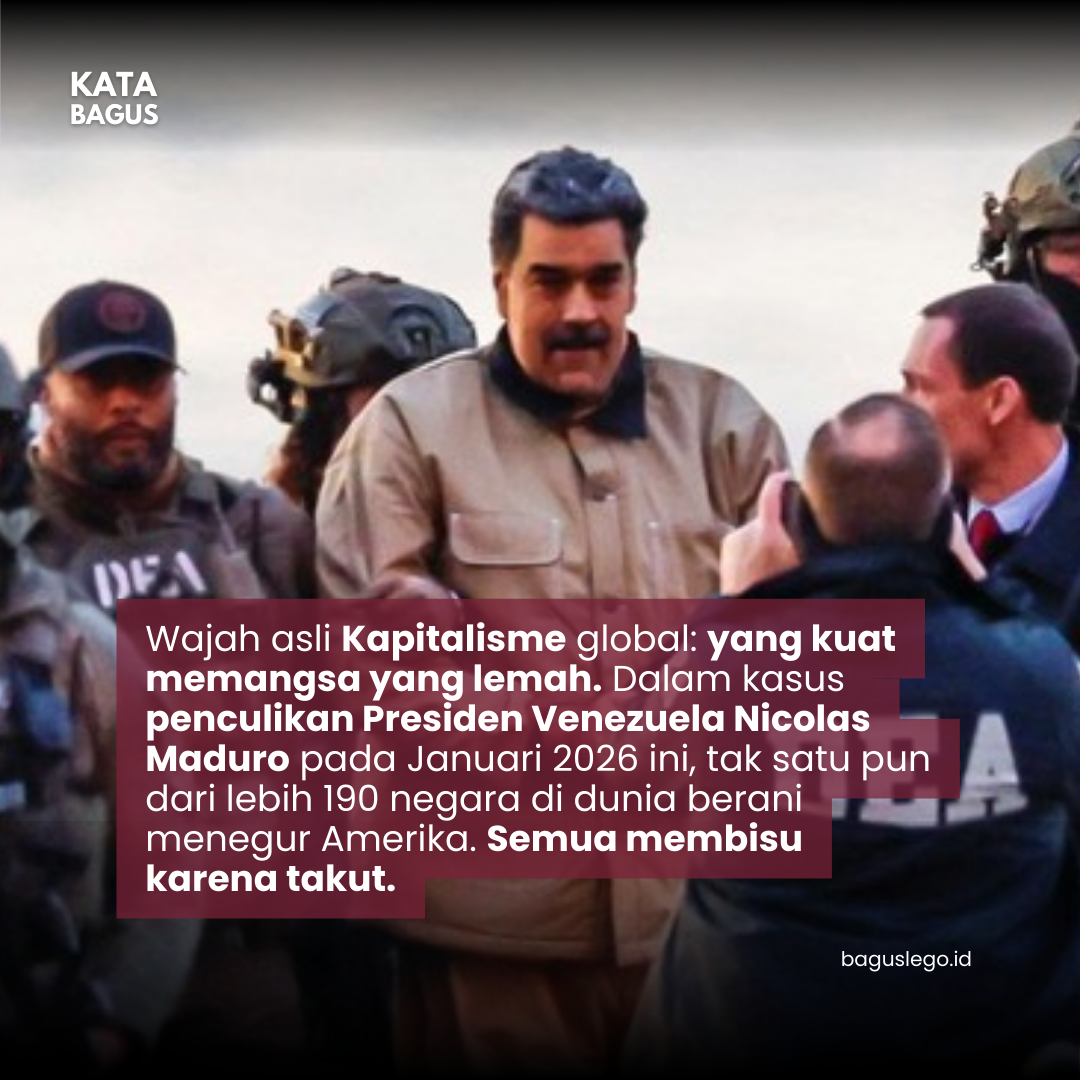 Kapitalisme Zalim : yang kuat memangsa yang lemah.