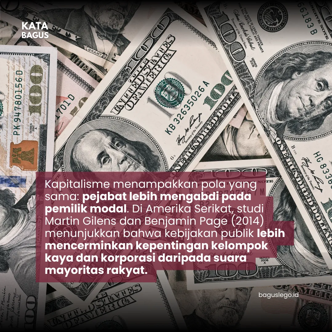 Pejabat dalam Kapitalisme Global hanya memperkaya diri